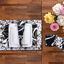 koi Placemat Set - Midnight in the Garden - Napkins