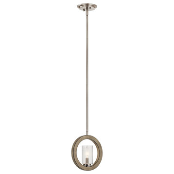 Kichler Grand Bank 1 Light Mini Pendant-Wall Sconce in Distressed Antique Gray