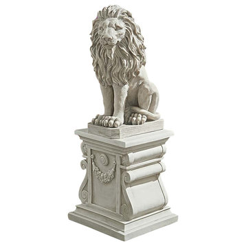 Mansfield Manor Lion Sentinel Statue
