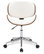 Modern Adjustable Swivel Desk Chair, White