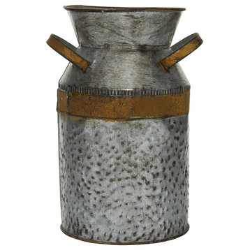 Farmhouse Gray Metal Decorative Jars 93994