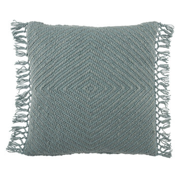 Jaipur Living Maritima Geometric Indoor/Outdoor Pillow, Blue