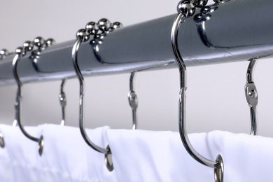 Easy Roller Shower Rings in Chrome