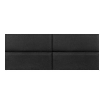 30"x 11.5" Upholstered Wall Mounted Headboard Panels, 8 PCs, Black