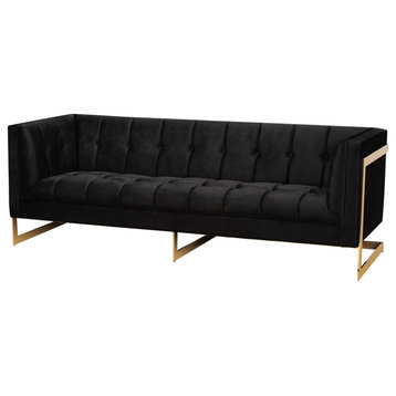 Rolland Glamour Sofa, Gold