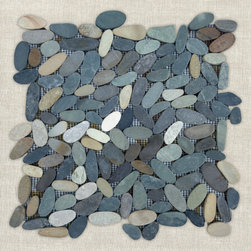 SAMUDRA - Earth Mix | 12" x 12" | Pebble Mosaic - Mosaic Tile