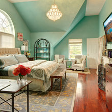 Teal ceiling