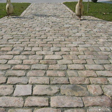Stone Pavers – Antique, Reclaimed Limestone ‘Cobble Stone’ pavers
