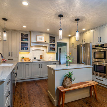 Cozy Khaki Kitchen