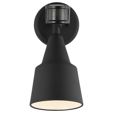 Sea Gull Lighting 1 Light Flood With Photo/Motion Sensor, Black