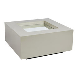The Box Mirror Coffee Table - Grey - Coffee Tables