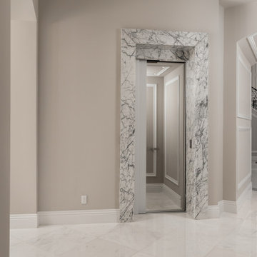 Marble Framed Elevator Entrance