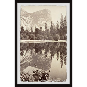 "Mirror Lake at Yosemite Valley" Framed Painting Print, 30x45