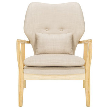 Carlie Accent Chair Beige/ Natural
