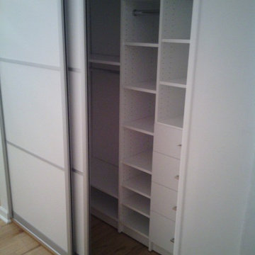 Reach in closets with sliding closet door-Brooklyn,NY