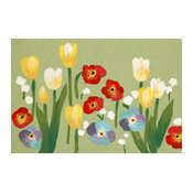 Trans Ocean Visions III Le Jardin Green Area Rug By Liora Manne