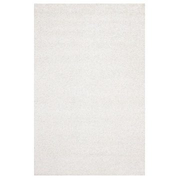 Safavieh Monterey Shag Collection SG851 Rug, White, 5' X 8'