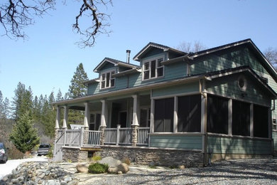Example of an arts and crafts exterior home design in Other