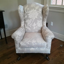 wing back chair fabric