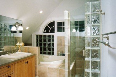 Example of a trendy bathroom design in Atlanta