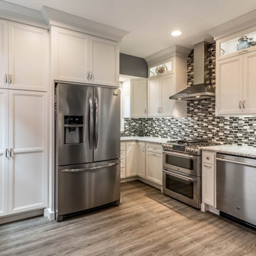 1800's Row House Kitchen Remodel with Marazzi Midpark Mosaics backsplash