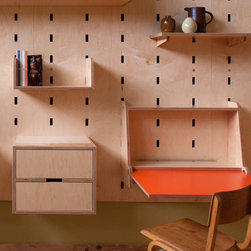Kerf Wall, fold out desk - Storage And Organization
