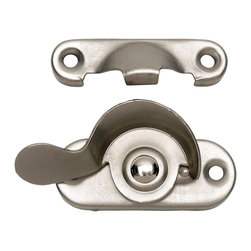 Designers Impressions - Satin Nickel Window Lock, 53713 - Window Hardware And Parts