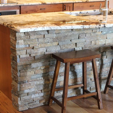 Rustic Finishes Reveal Hidden Storage Solutions