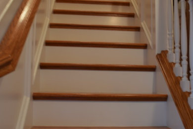 Staircase with Wainscot (Finishing, Refinishing & Painting)