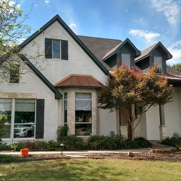 Solid Lime Wash on Custom Home