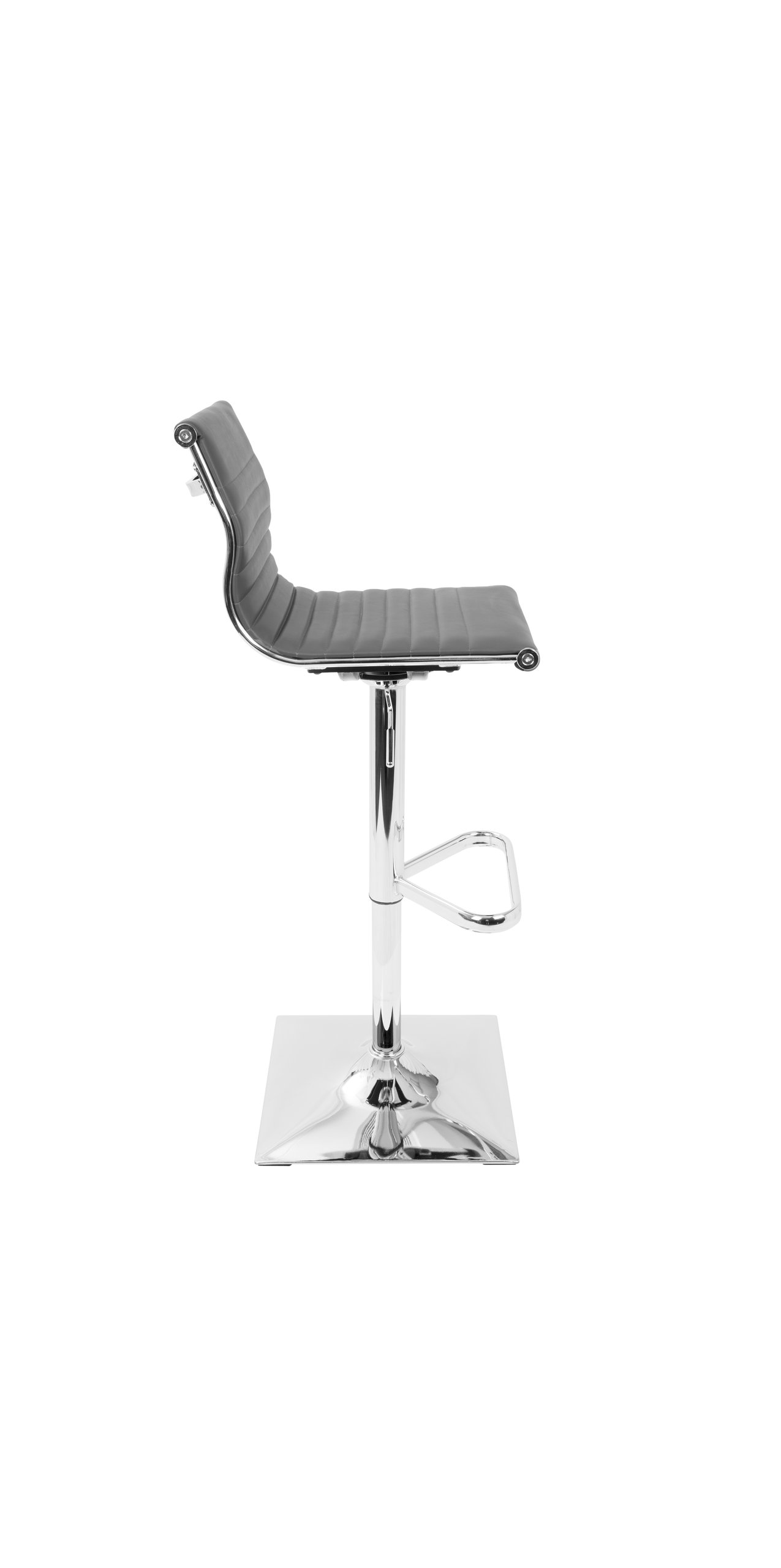 LumiSource Master Height Adj. Barstool, Gray