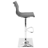 LumiSource Master Height Adj. Barstool, Gray