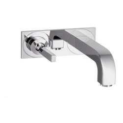 Hansgrohe Axor Citterio Wall-Mounted Single Handle Faucet Set with Base Plate - Bathroom Sink Faucets
