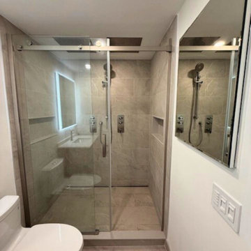 Modern Guest Bathroom Renovation in Yorkville, Toronto