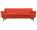 Engage Upholstered Fabric Sofa, Atomic Red