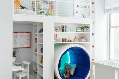 Inspiration for a contemporary kids' room remodel in New York