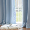 Flame Retardant Thermal Insulated Blackout Curtain, Sky Blue, 52"x84"