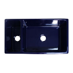 50 Most Por Contemporary Blue Kitchen Sinks For 2018 Houzz Whitehaus Collection Large Quatro Alcove Reversible Bowl And Half Fireclay Sink Blue Kitchen