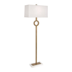 Robert Abbey - Robert Abbey Oculus Marble Floor Lamp - Floor Lamps