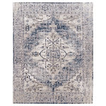 Amer Rugs - Belmont Stratford Tan/Gray Chenille Blend Area Rug, 5'3"x7'7" - Elevate the look of your living space with this opulent, rich chenille area rug. Featuring a high-low pile height in neutral colors and transitional patterns, this rug will blend perfectly with a variety of home decor. Power-loomed in Turkey of super soft polyester chenille and durable polypropylene, you will be able to enjoy this rug for years to come.