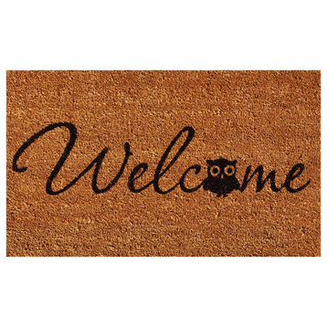 Barn Owl Welcome Doormat, 17"x29"