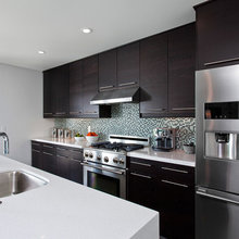 dark cabinets light top