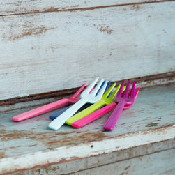 set of 6 pastel melamine forks - Forks