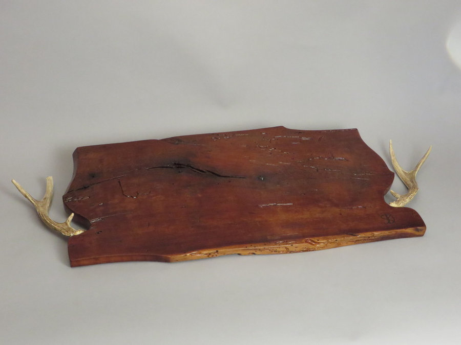 REAR #16001 Antique Cherry with Antler Handles