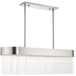 Livex Lighting - Livex Lighting 49826-91 Norwich - Four Light Chandelier - No. of Rods: 6  Canopy IncludedNorwich Four Light C Brushed Nickel BrushUL: Suitable for damp locations Energy Star Qualified: n/a ADA Certified: n/a  *Number of Lights: Lamp: 4-*Wattage:60w Medium Base bulb(s) *Bulb Included:No *Bulb Type:Medium Base *Finish Type:Brushed Nickel
