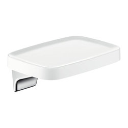 Hansgrohe Bouroullec Wall-Mounted Shelf for Shower Small 42671400 - Bathroom Accessories