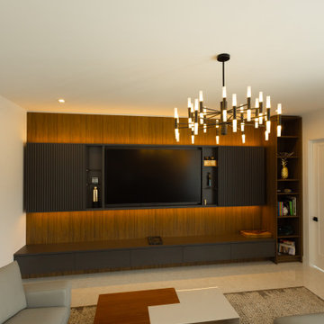 Modern Architectural Millwork Feature TV Wall