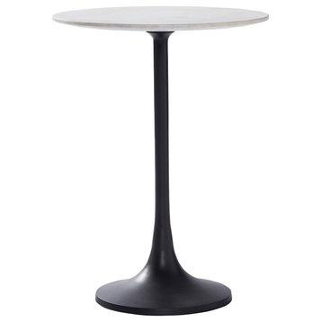 Renwil Mortain Accent Table With Black and White Finish