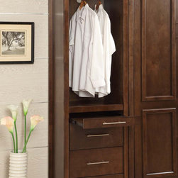 C Series Walnut Side Tower With Storage - Products