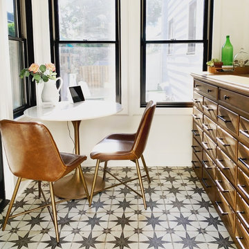 Simply Striking Sunroom Office